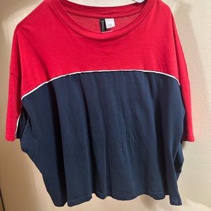 HM colour block T-shirt